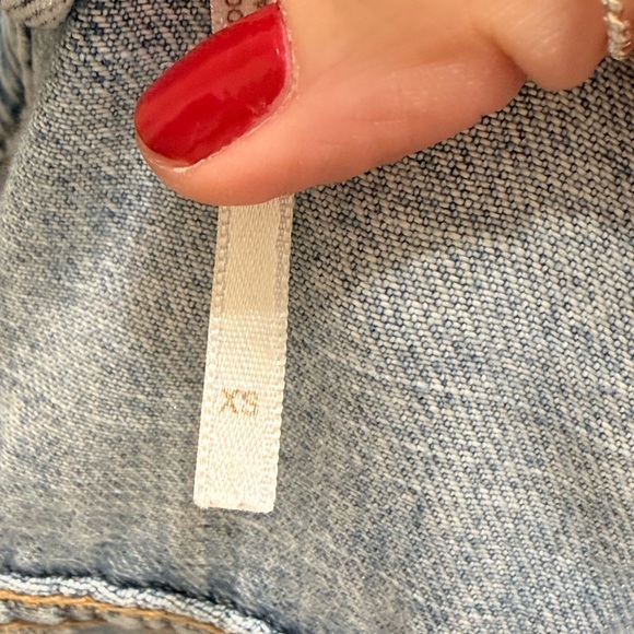 Free People Rumors Denim Jean Jacket size  XS - Picture 6 of 6